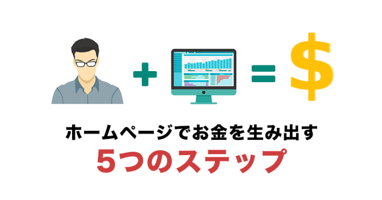 お金を生む人にホームページを見てもらう方法～すぐ実践できる5つのステップ～