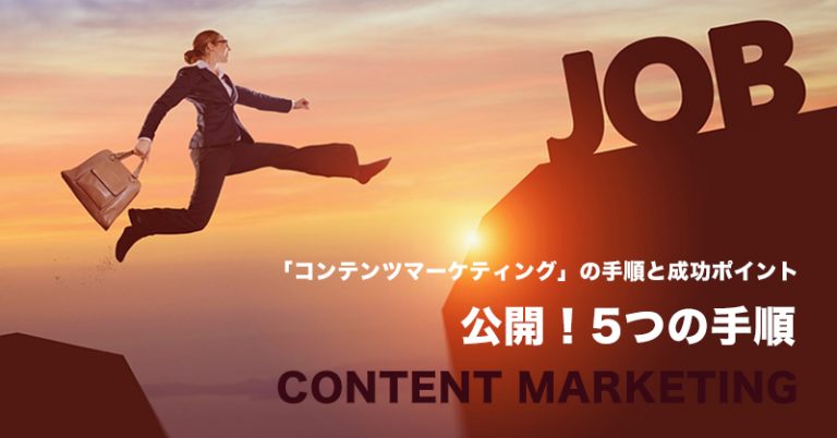 公開！コンテンツマーケティングの手順と成功方法